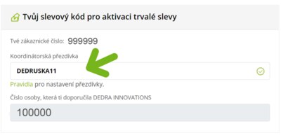 Přezdívku zadej v nastavení profilu