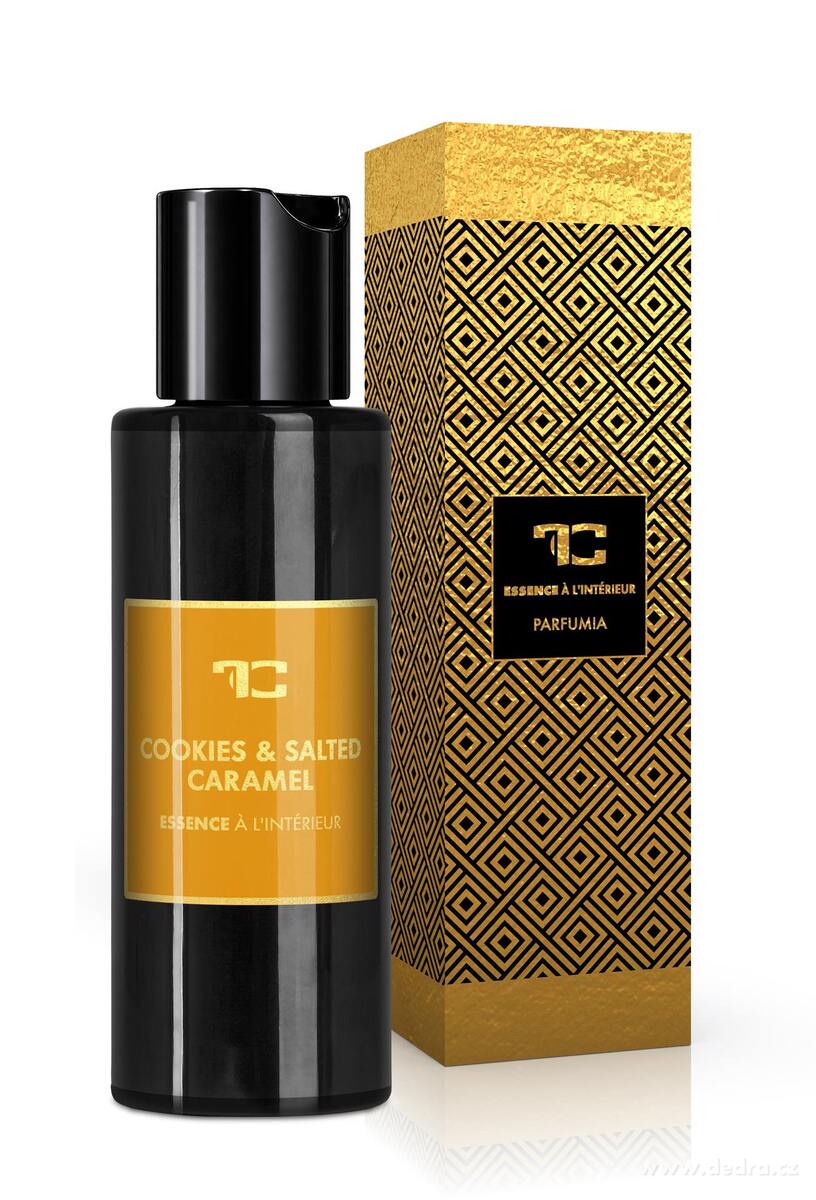 COOKIES & SALTED CARAMEL | parfémová esence do aromalamp & difuzérů | PARFUMIA® ESSENCE À L'INTÉRIEUR | 100 ml