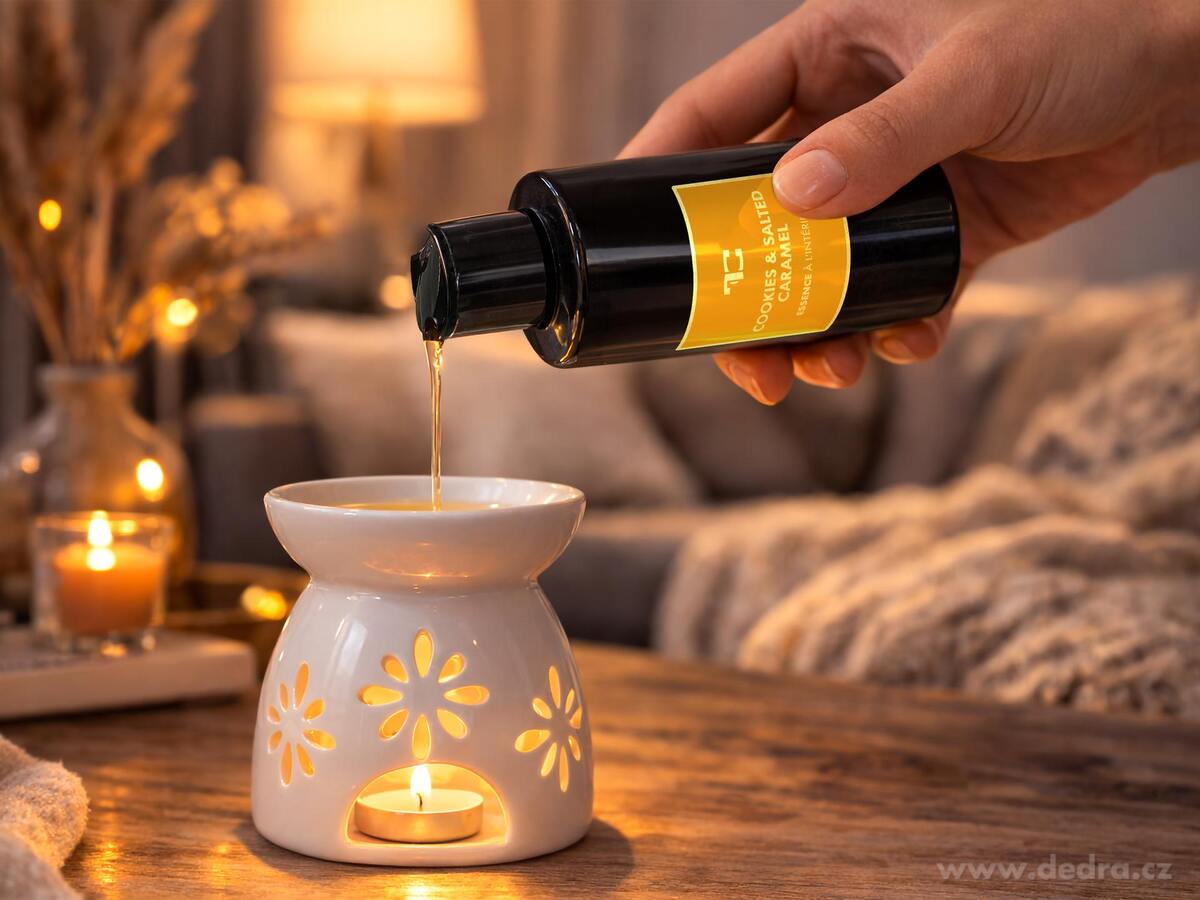 COOKIES & SALTED CARAMEL | parfémová esence do aromalamp & difuzérů | PARFUMIA® ESSENCE À L'INTÉRIEUR | 100 ml
