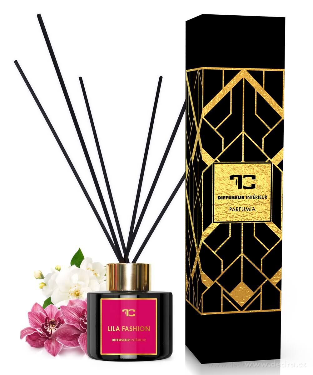 LILA FASHION | tyčinkový difuzér | PARFUMIA® | 100 ml