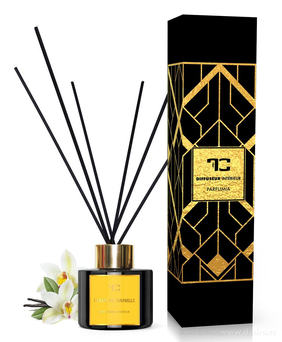 FLEUR DE VANILLE | tyčinkový difuzér | PARFUMIA® | 100 ml