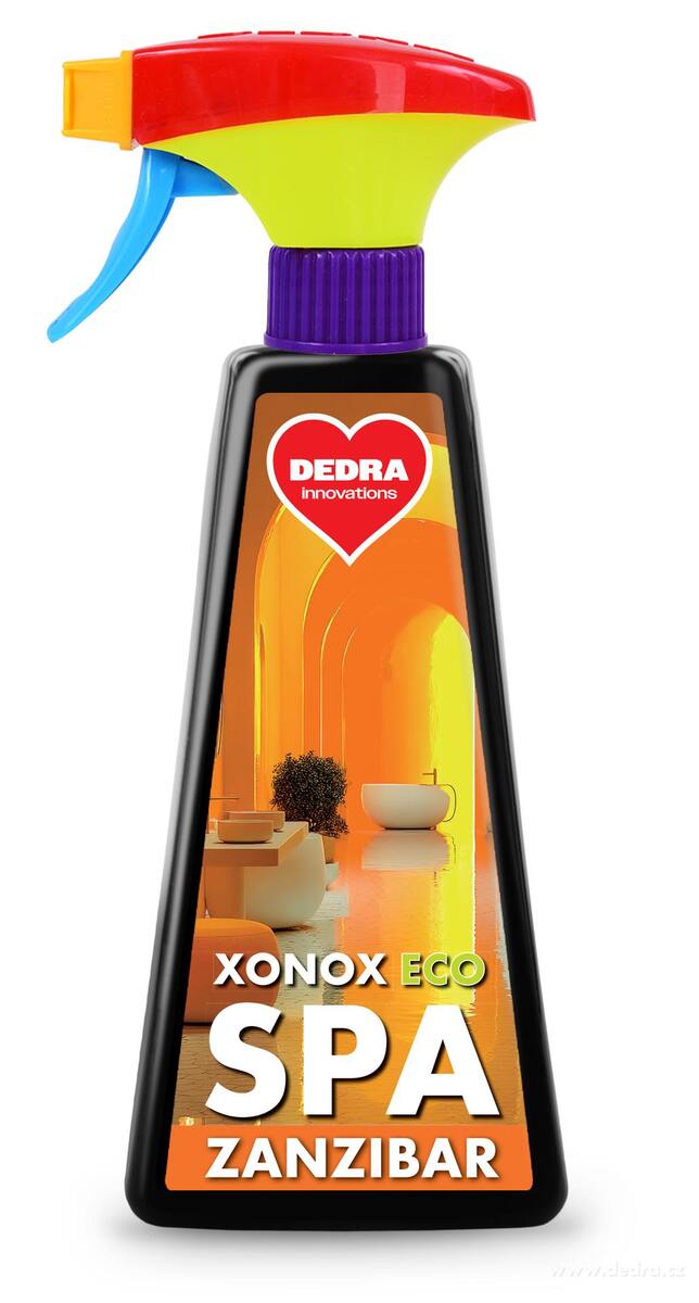 XONOX SPA | Extra silný čistič koupelny | vodoodpudivý efekt & ECO složení | ZANZIBAR | 500 ml