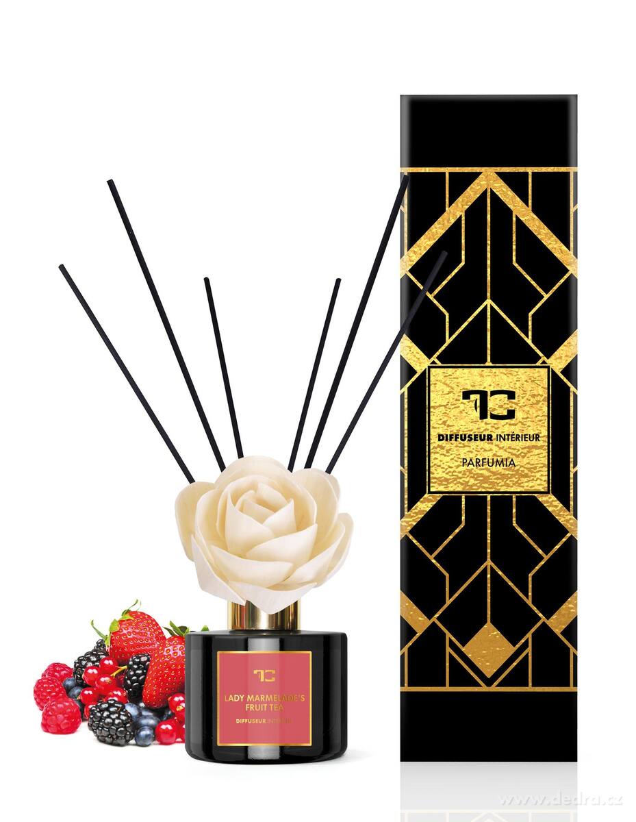 LADY MARMELADE | difuzér s FLOW květinou & tyčinkami | PARFUMIA® | 200 ml