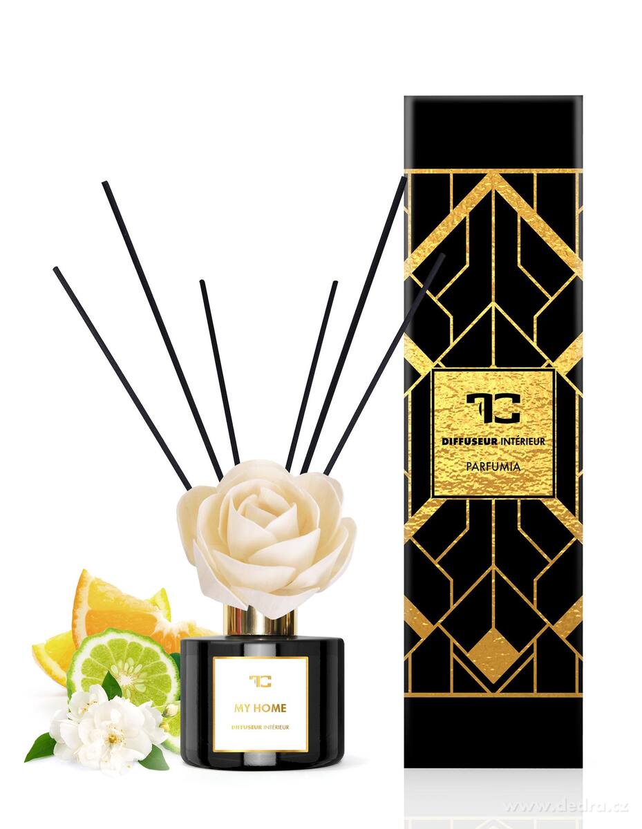 MY HOME | difuzér s FLOW květinou & tyčinkami | PARFUMIA® | 200 ml