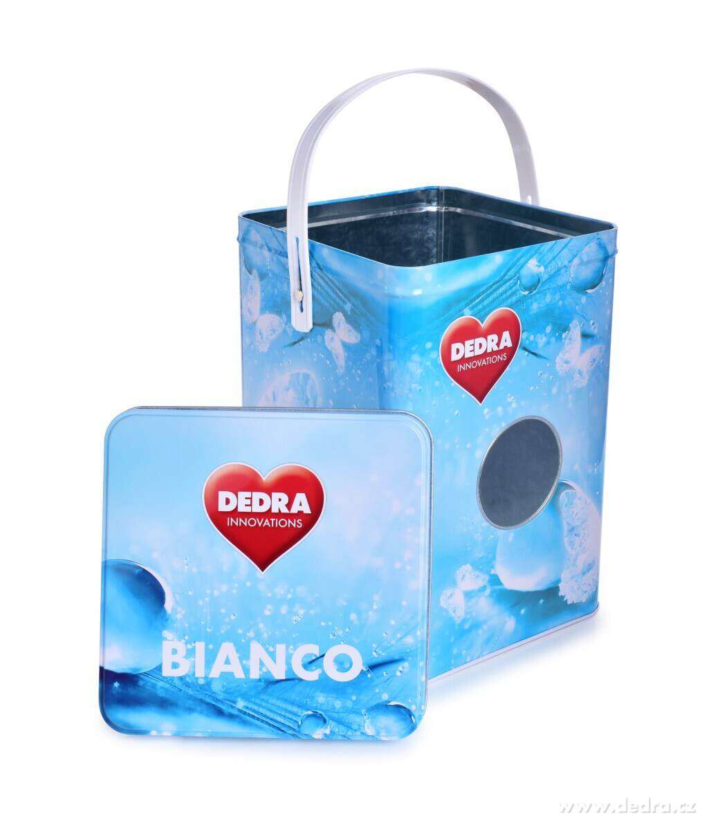 BIANCO | Prací prášek na bílé prádlo | aktivní bělení & enzymy | ECORAPID | 90 praní + kovová dóza zdarma