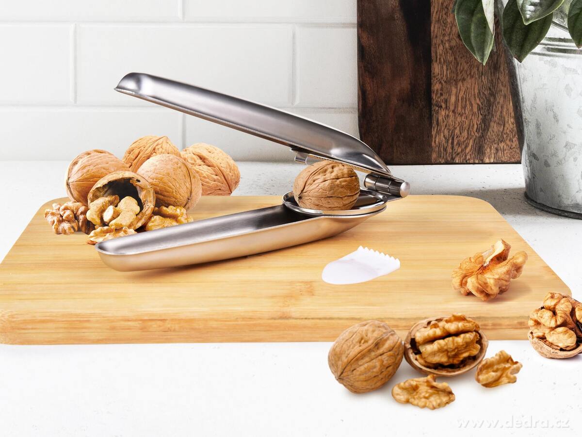 CHEF | 2v1 nerezový louskáček a kleště na ořechy a jedlé kaštany | 16 cm