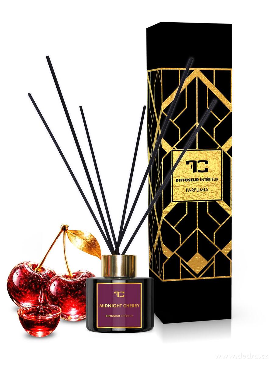 MIDNIGHT CHERRY | tyčinkový difuzér | PARFUMIA® | 100 ml