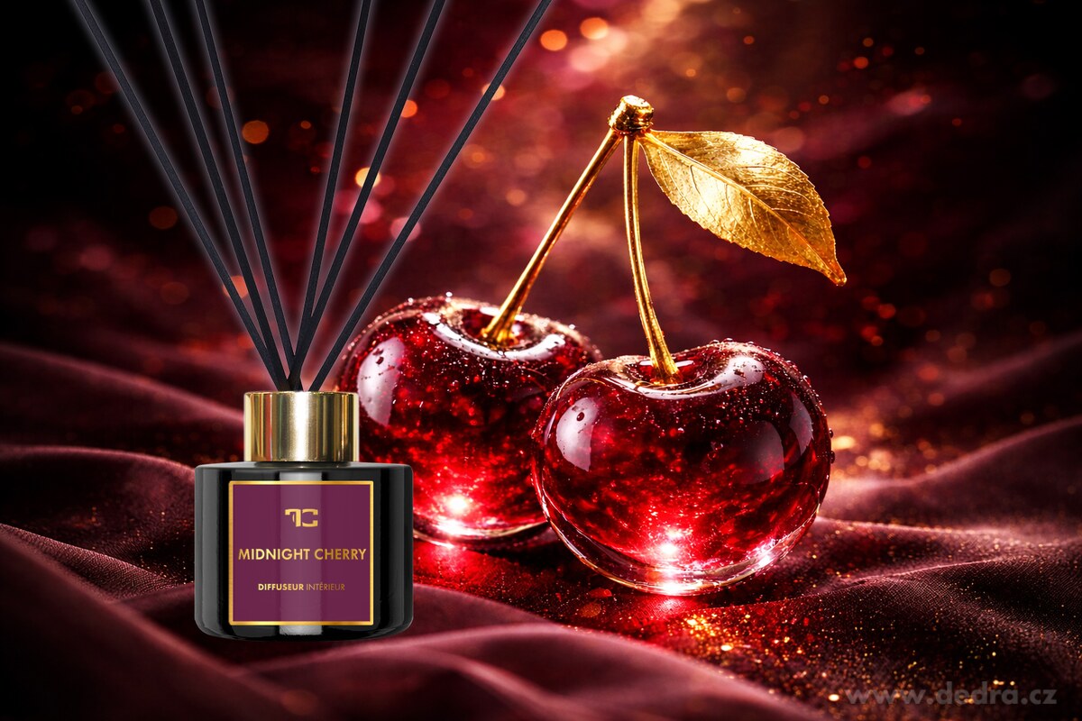 MIDNIGHT CHERRY | tyčinkový difuzér | PARFUMIA® | 100 ml