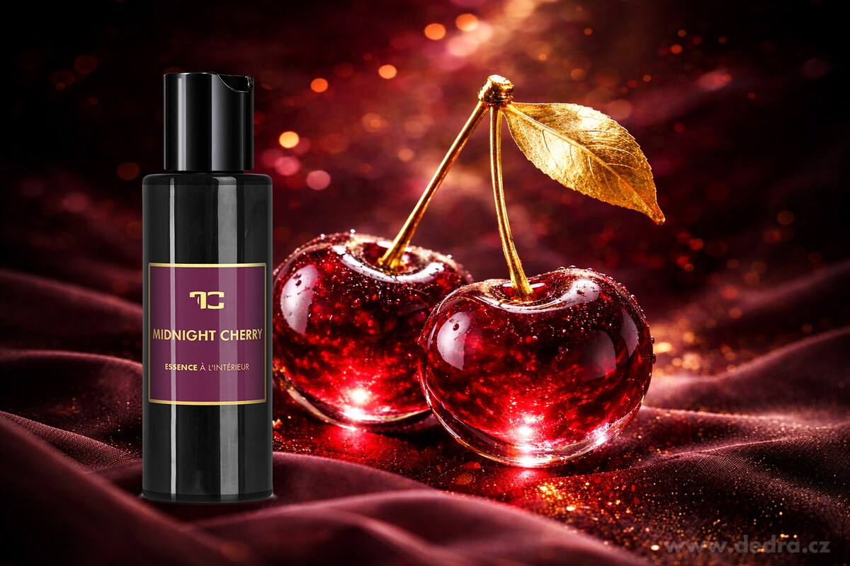 MIDNIGHT CHERRY | parfémová esence do aromalamp & difuzérů | PARFUMIA® ESSENCE À L'INTÉRIEUR | 100 ml