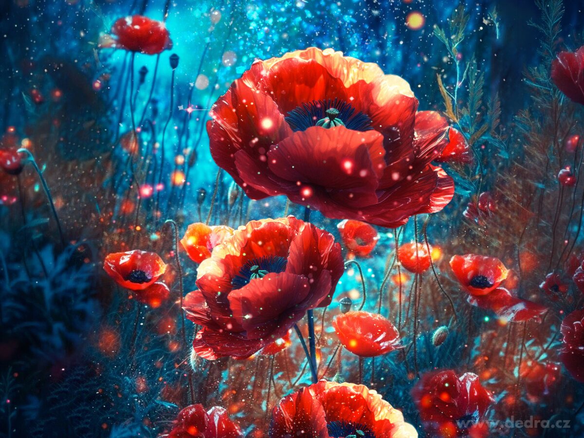 POPPY MEADOW | parfémová esence do aromalamp & difuzérů | PARFUMIA® ESSENCE À L'INTÉRIEUR | 100 ml