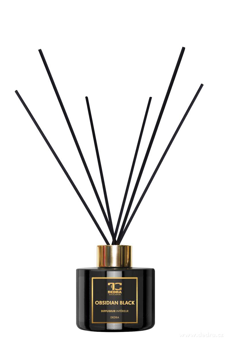 OBSIDIAN BLACK | tyčinkový difuzér | PARFUMIA® | 100 ml