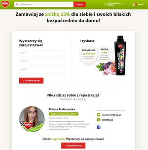 Ukázka uvítací stránky