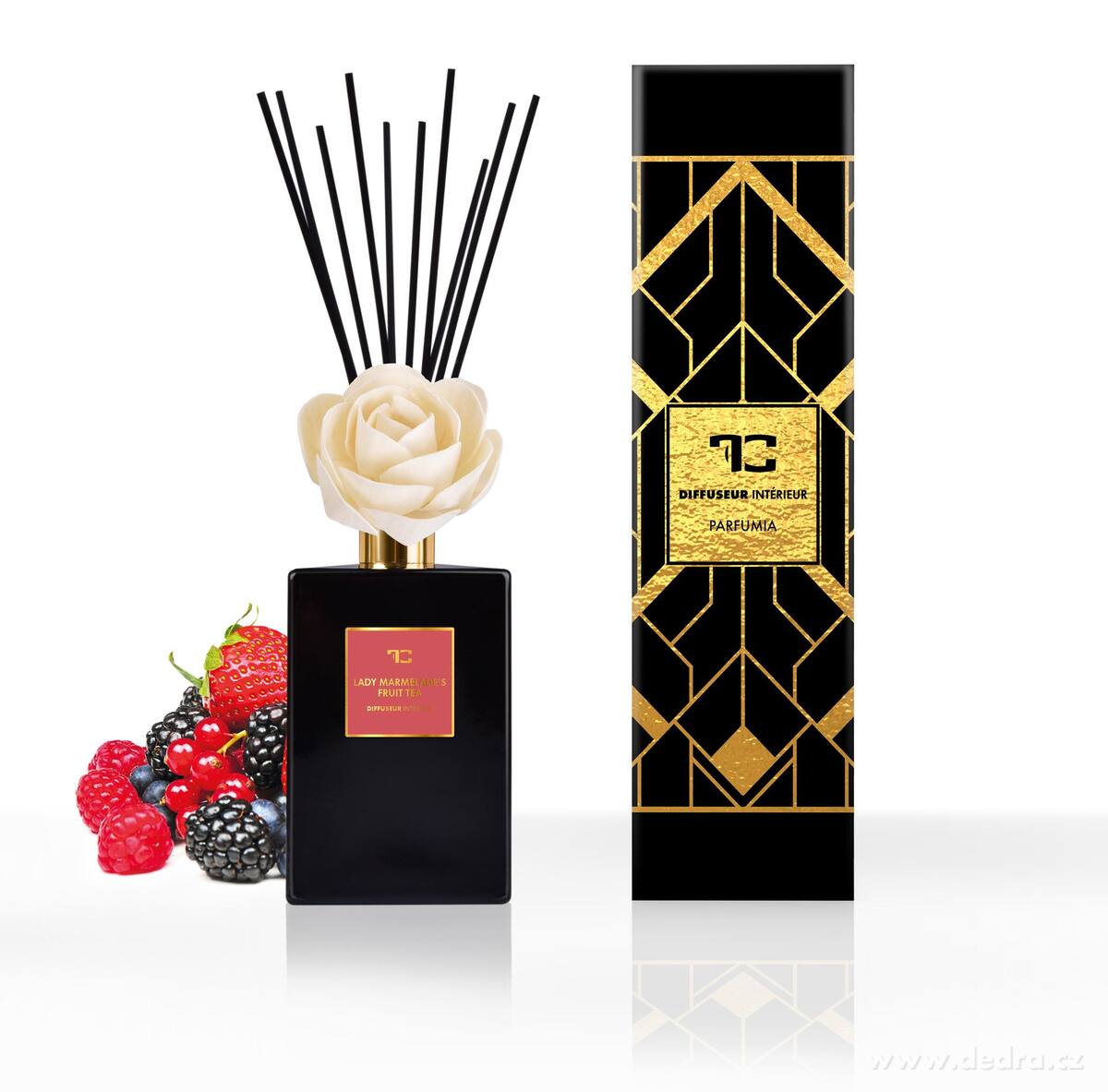 LADY MARMELADE | XL difuzér s FLOW květinou & tyčinkami | PARFUMIA® | 500 ml