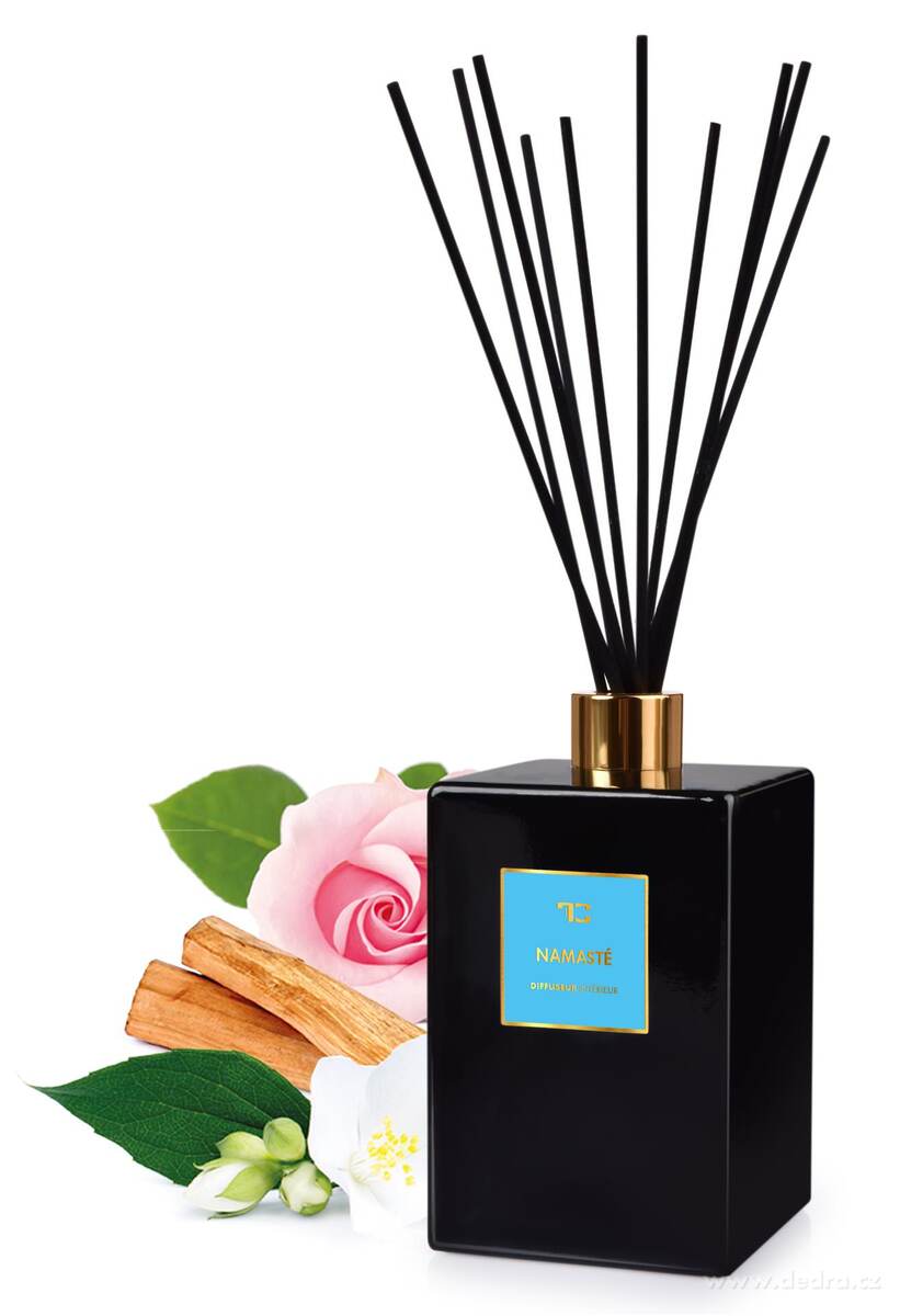 NAMASTÉ | XL difuzér s FLOW květinou & tyčinkami | PARFUMIA® | 500 ml