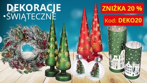 RABAT 20% NA ŚWIĄTECZNE DEKORACJE RABAT 20% NA ŚWIĄTECZNE DEKORACJE