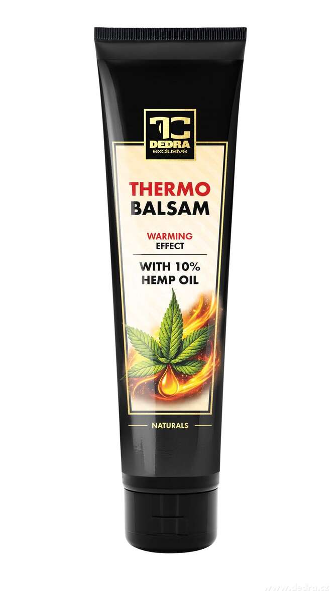 THERMOBALSAM | hřejivý konopný balzám pro masáž a péči o pokožku v oblasti bolavých svalů a šlach | 120 ml