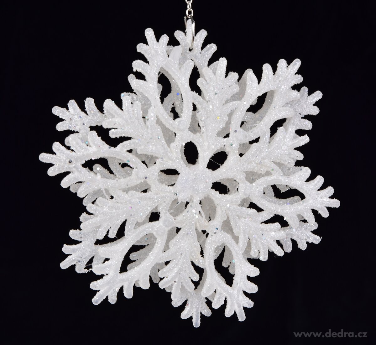 LEDOVÉ KRÁLOVSTVÍ | závěsná 3D ozdoba DVOJITÁ VLOČKA | 13 cm