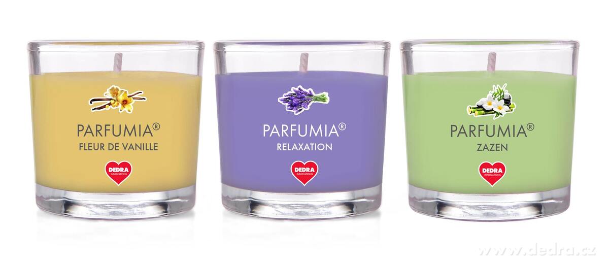 LEGENDS | sada 3 votivních svíček A | PARFUMIA® | 3×55 ml