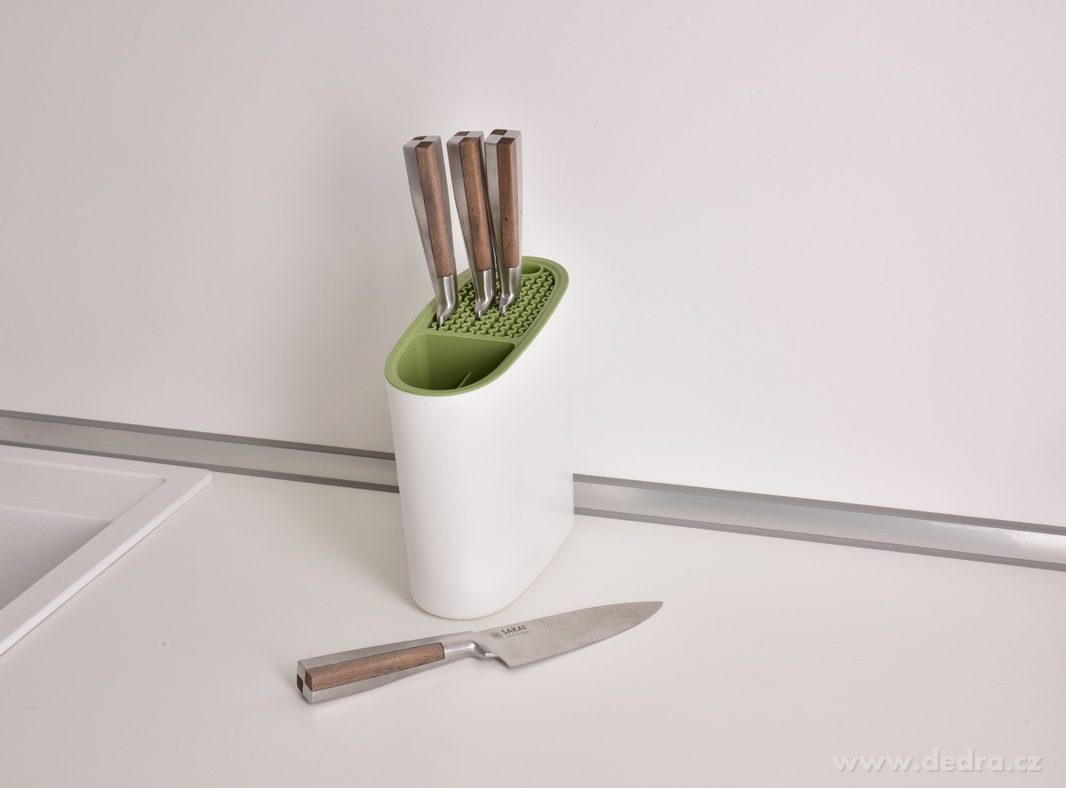 GOURMET | 2v1 šikmý stabilní stojan a odkapávač na nože