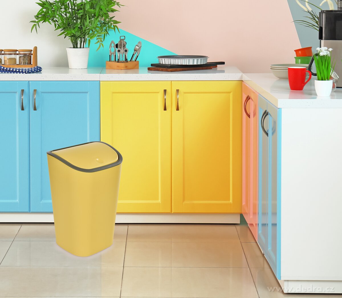 PUSH&OPEN | 8 L | odpadkový koš s dotykovým otevíráním víka