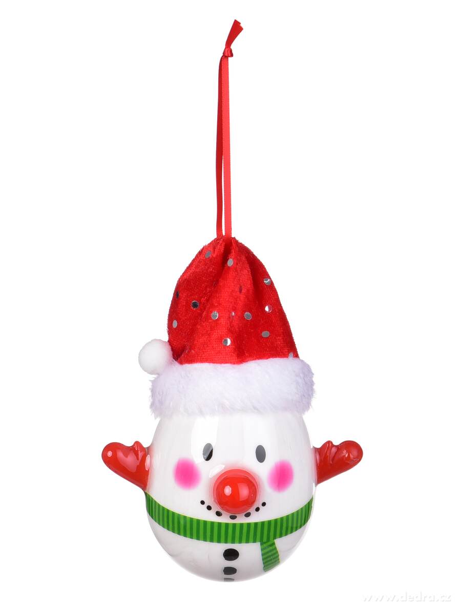 HUHULÁCI VE VEJCI | sada 2 XXL sněhuláků s čepicí a zelenou šálou | 14 cm