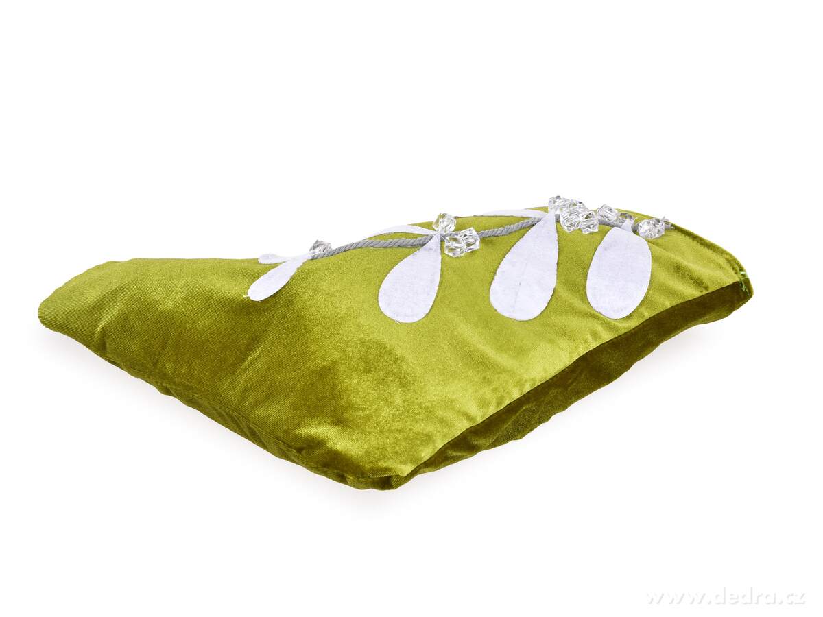 MIKULÁŠSKÁ NADÍLKA | zelená punčocha s motivem cesmíny | 35 cm
