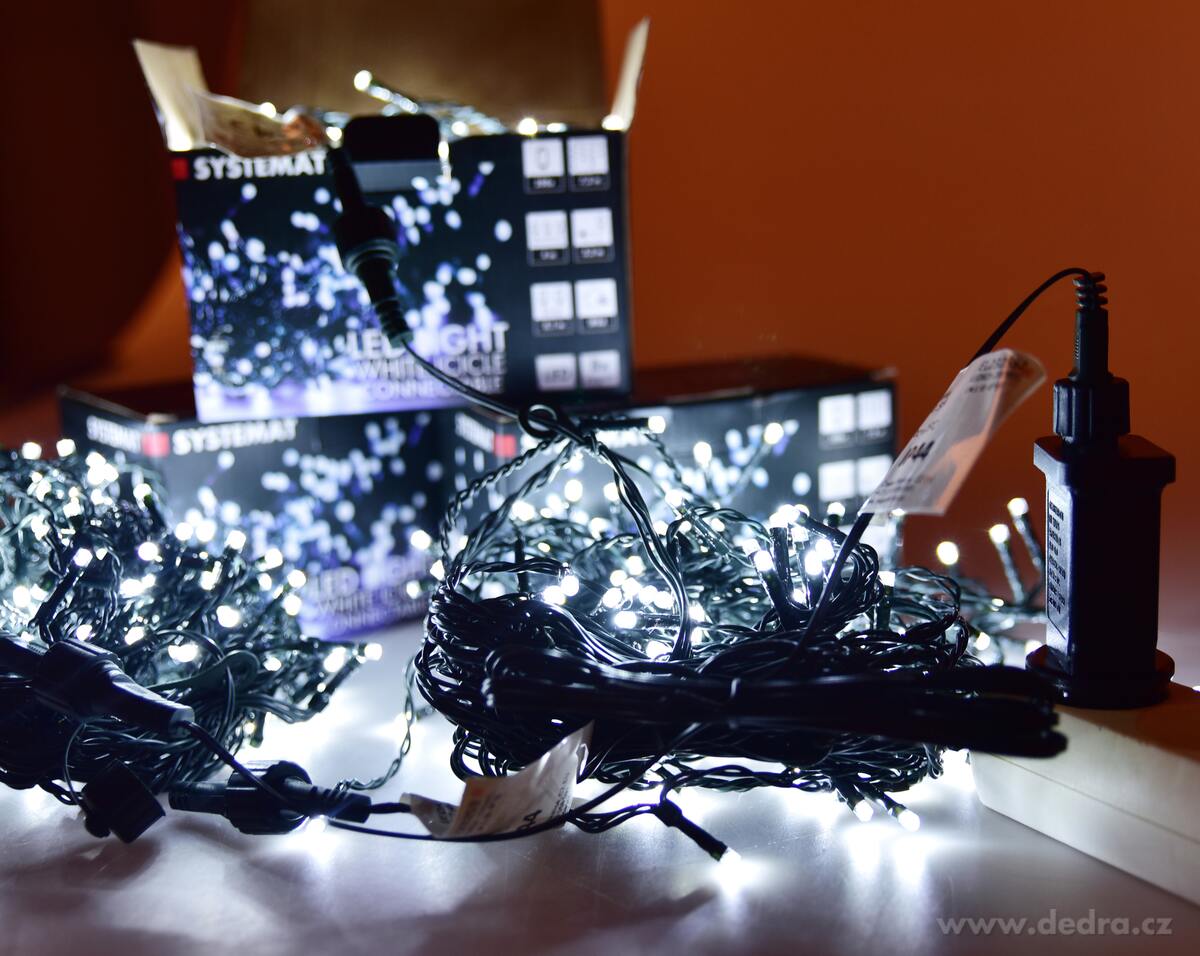 ADAPTÉR | pro LED světelný déšť | až 6 propojení | 3 m kabel | venkovní použití