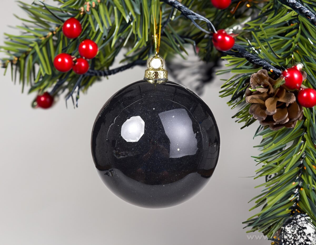 PŮLNOČNÍ OBLOHA | XL koule s ultra lesklým finišem | 9 cm