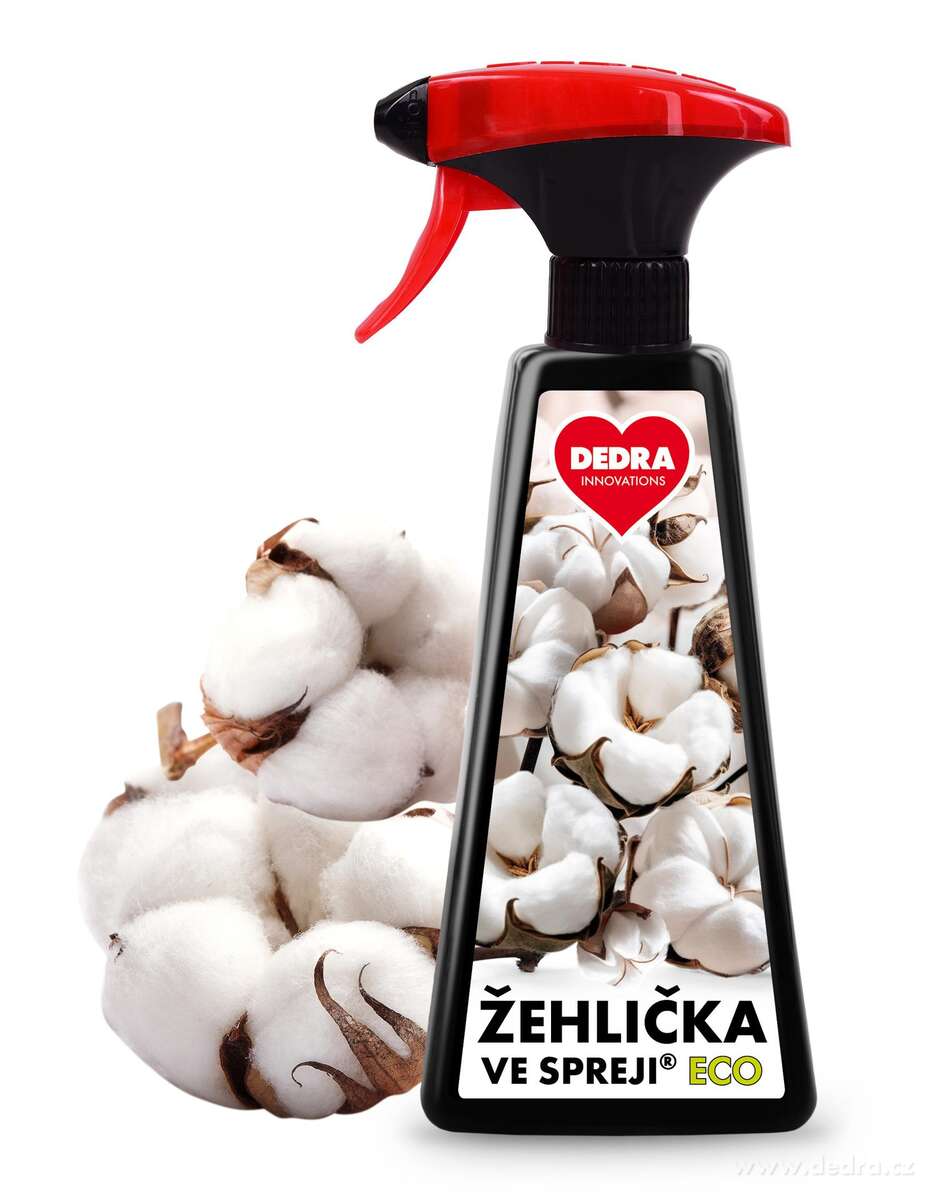 ŽEHLIČKA VE SPREJI® | WHITE COTTON | na vyrovnání skladů a záhybů na oblečení | 500 ml