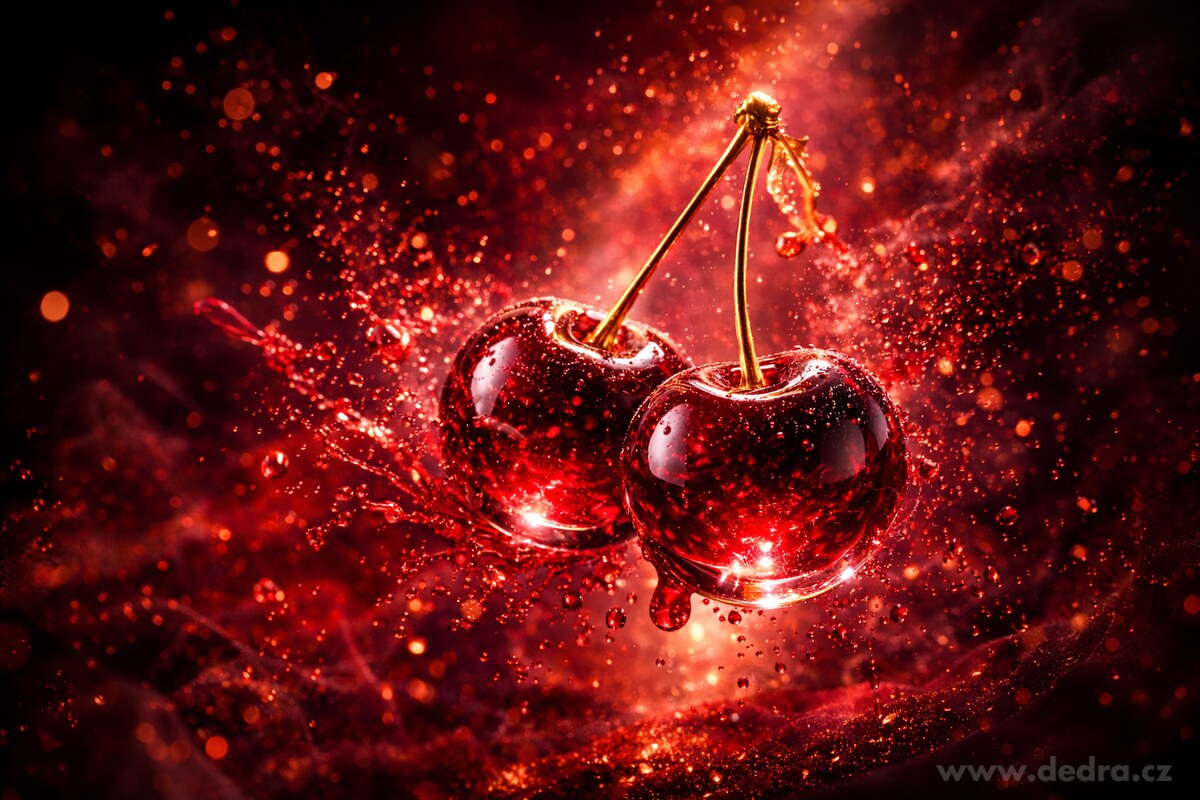 MIDNIGHT CHERRY | ručně vyráběné rostlinné mýdlo s kokosovým olejem & glycerinem | 85 g