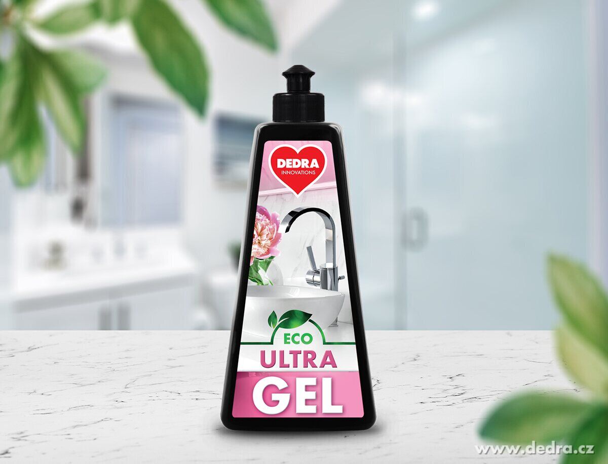 Sada 1+1 silný a hustý odstraňovač nánosů vodního kamene a rzi, ECO ULTRAGEL