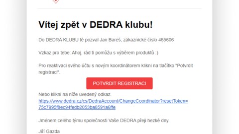 Náhled emailu
