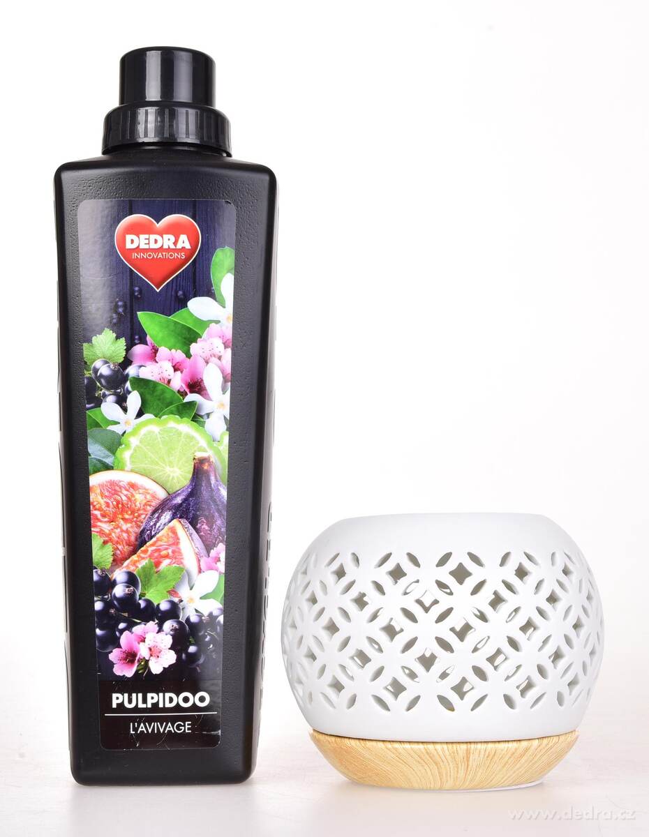 Keramická aromalampa s krajkovým dekorem