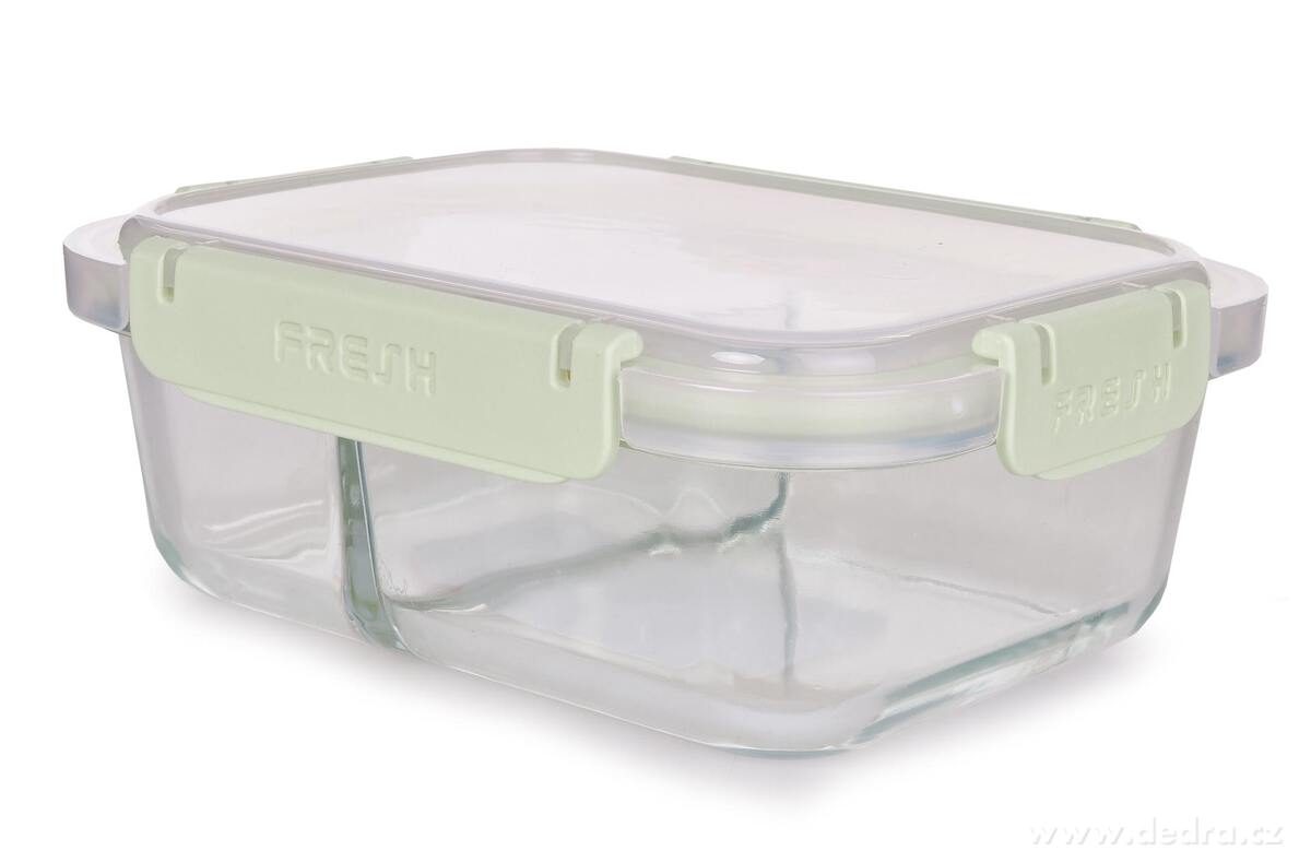 300 + 450 ml skleněná dóza na potraviny FRESH GLASS CVAK&CVAK