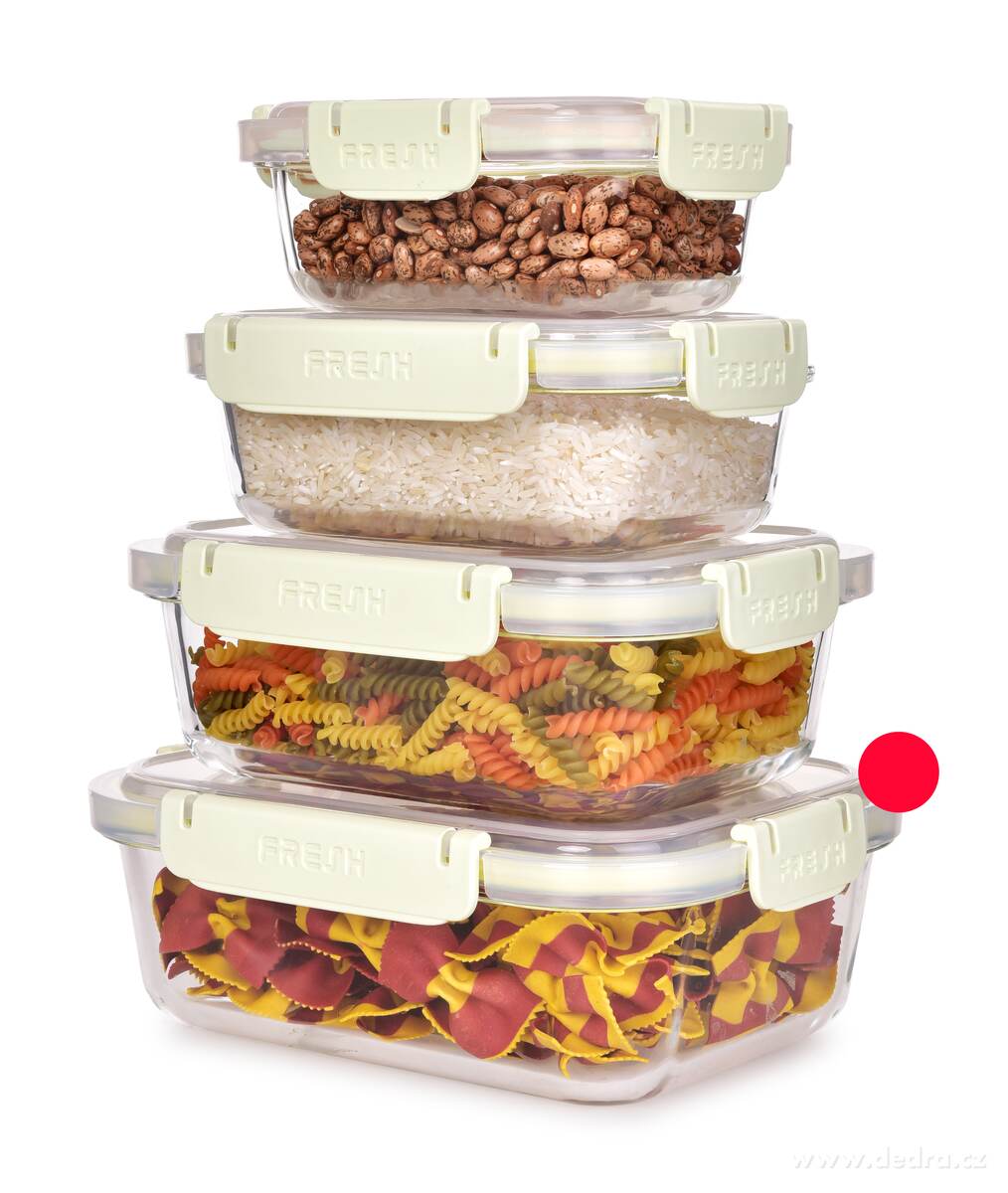 CVAK&CVAK sklenená dóza na potraviny 1300 ml