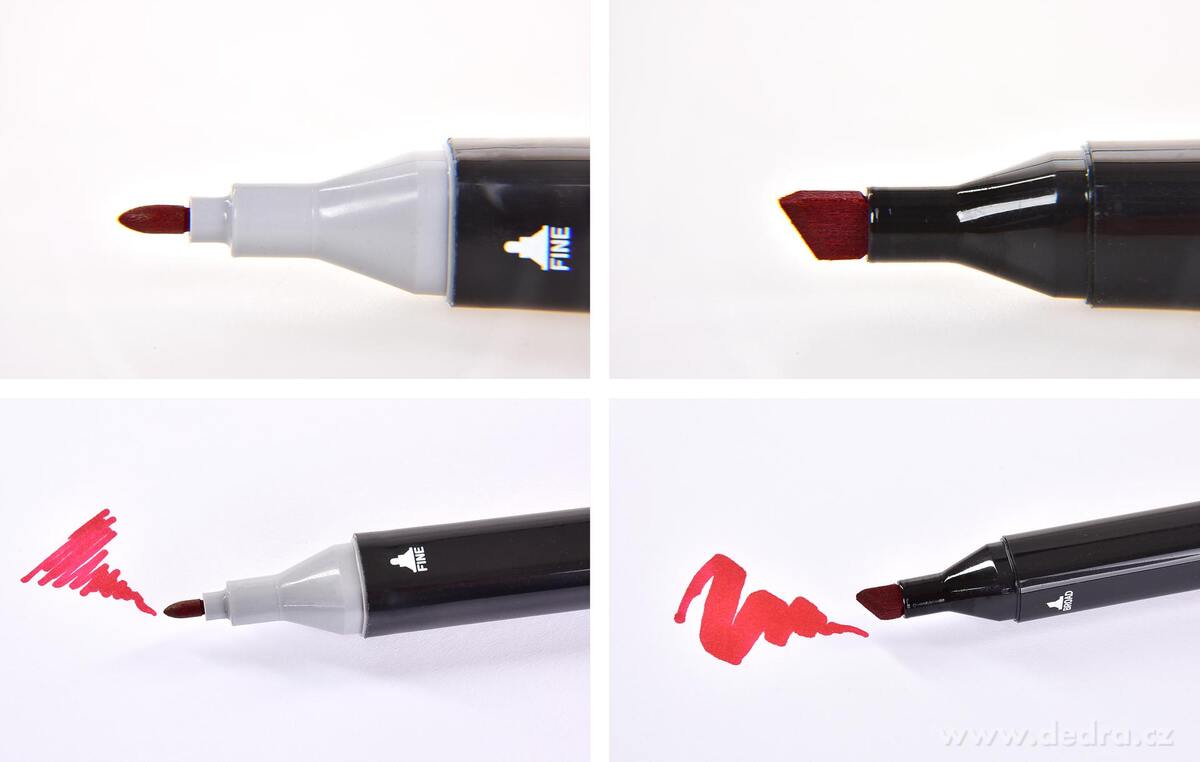 ART sada 48 ks obojstranných alkoholových fixiek v praktickom textilnom púzdre