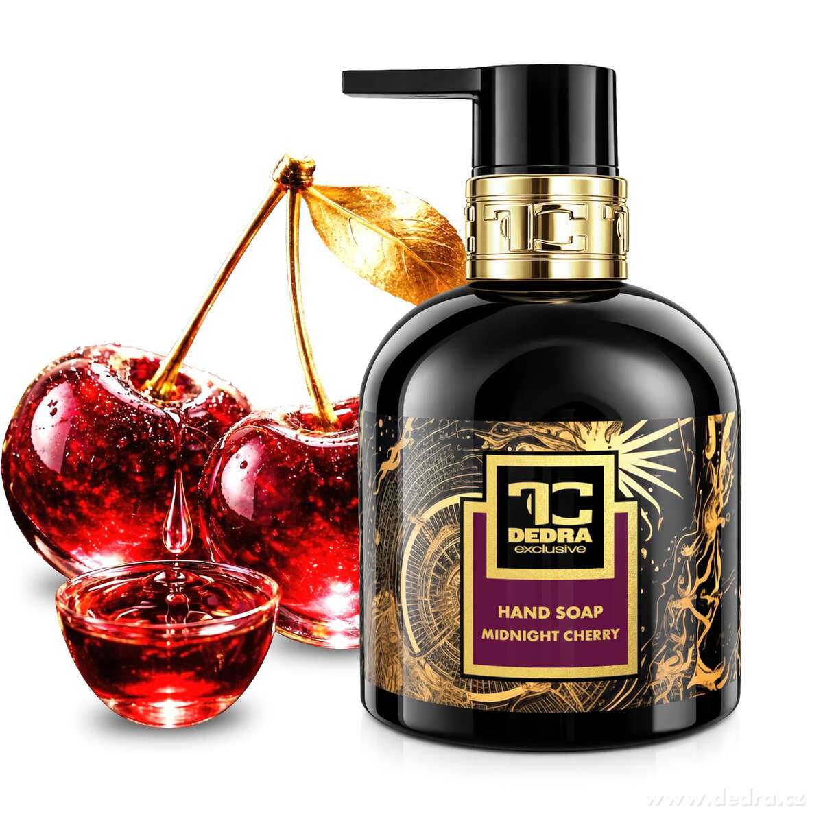 MIDNIGHT CHERRY | exkluzivní šetrné tekuté mýdlo s glycerinem & Aloe vera | 320 ml