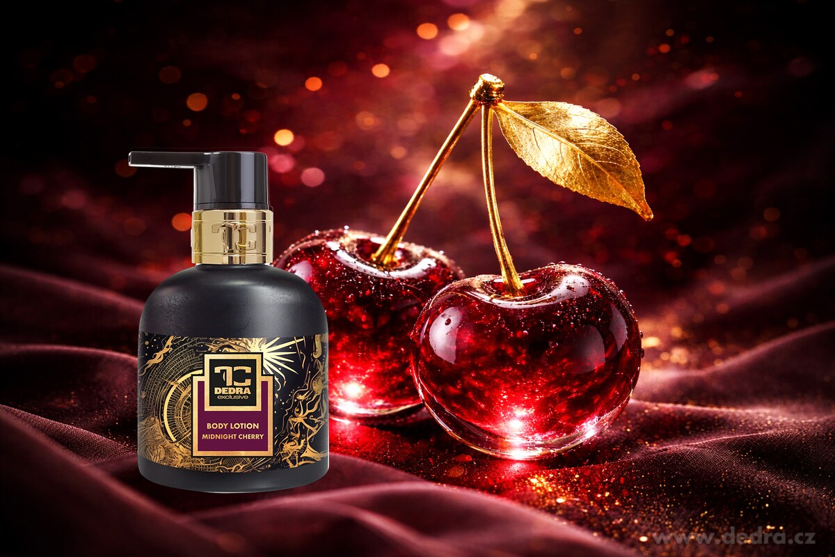 MIDNIGHT CHERRY | zvláčňující tělové mléko s mandlovým olejem | 320 ml
