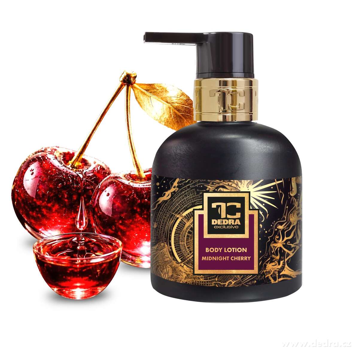 MIDNIGHT CHERRY | zvláčňující tělové mléko s mandlovým olejem | 320 ml
