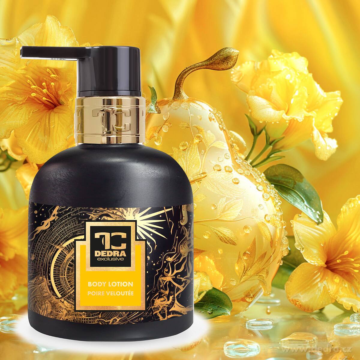 Prírodné zvláčňujúce telové mlieko s exkluzívnym parfémom SAMETOVÁ HRUŠKA