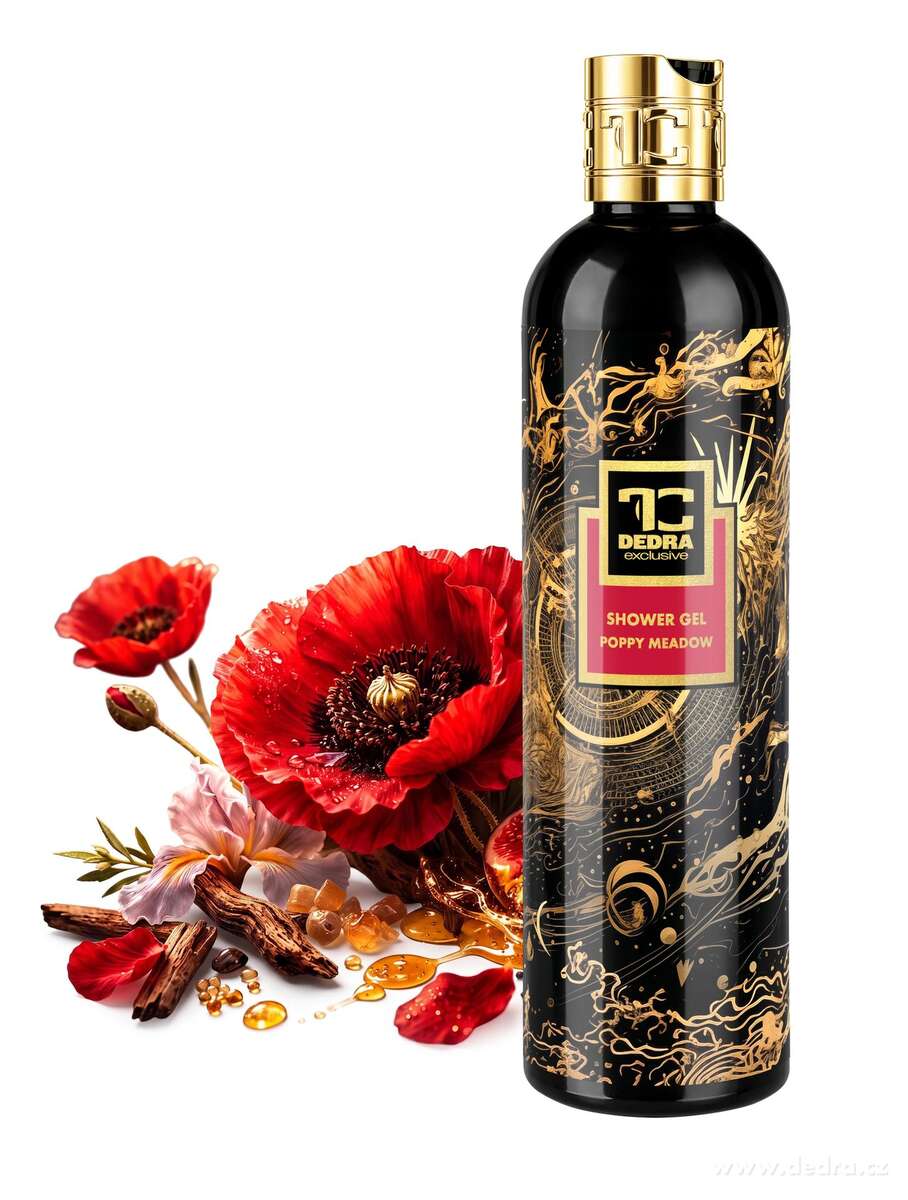 POPPY MEADOW exkluzívny šetrný sprchový gél s glycerínom a Aloe vera