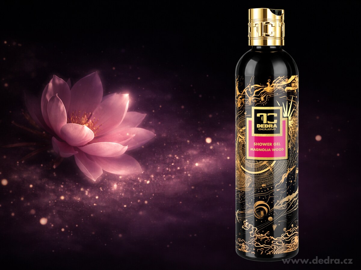 MAGNOLIA WOOD | exkluzivní šetrný sprchový gel s glycerinem & Aloe vera | 320 ml | FC DEDRA exclusive