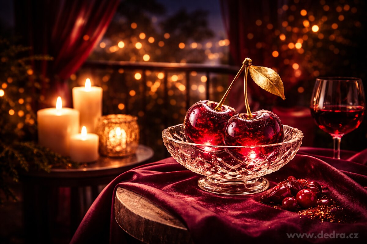 MIDNIGHT CHERRY | krém na ruce s mandlovým olejem & pšeničnými klíčky | 75 ml