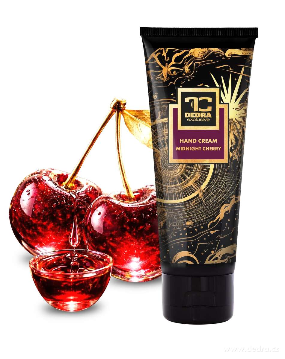 MIDNIGHT CHERRY | krém na ruce s mandlovým olejem & pšeničnými klíčky | 75 ml
