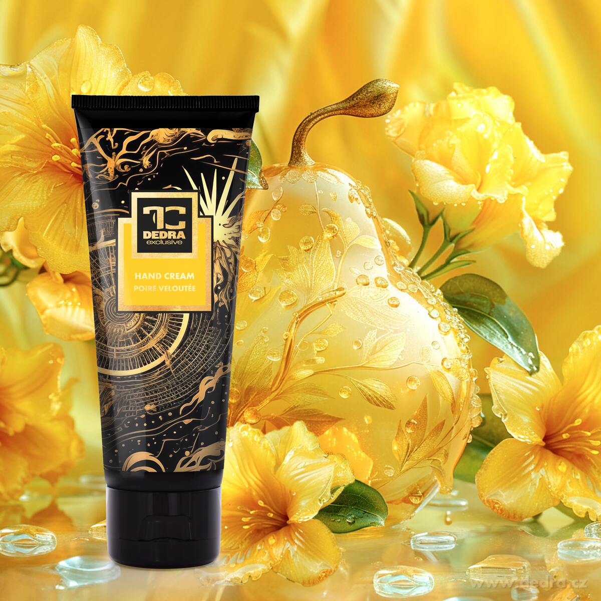 SAMETOVÁ HRUŠKA | krém na ruce s mandlovým olejem & pšeničnými klíčky | 75 ml