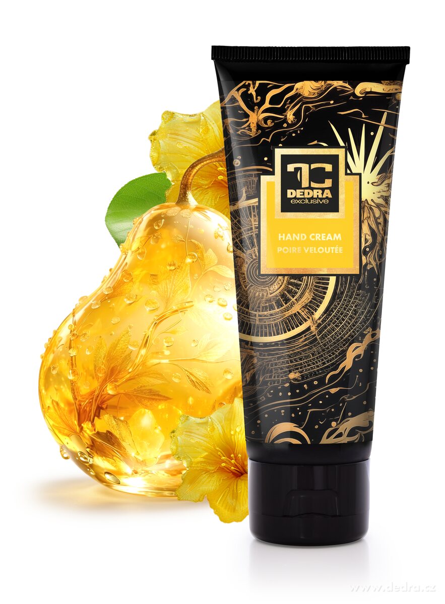 SAMETOVÁ HRUŠKA | krém na ruce s mandlovým olejem & pšeničnými klíčky | 75 ml