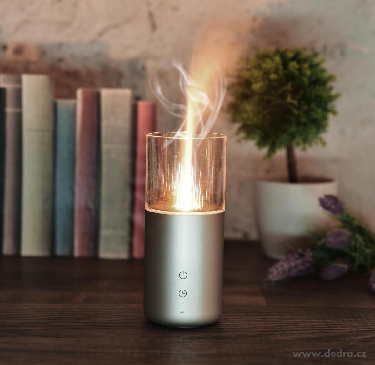 USB dobíjecí přenosný aromadifuzér PARFUMIA® s osvětlením a časovačem