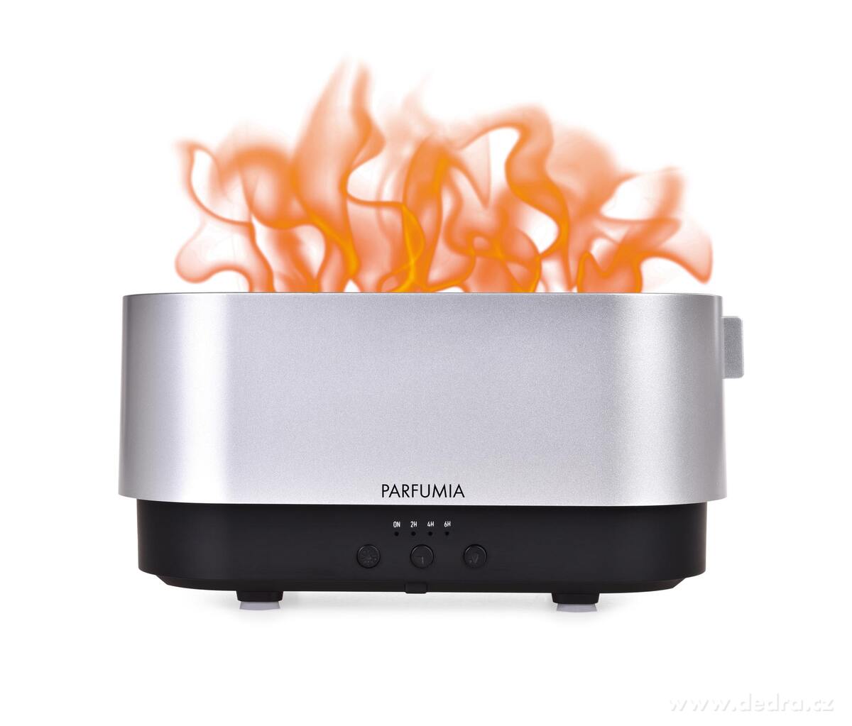 AROMIQA FLAME | sonický aroma difuzér | efekt plamene & měnící LED osvětlení | časovač 2–6 h