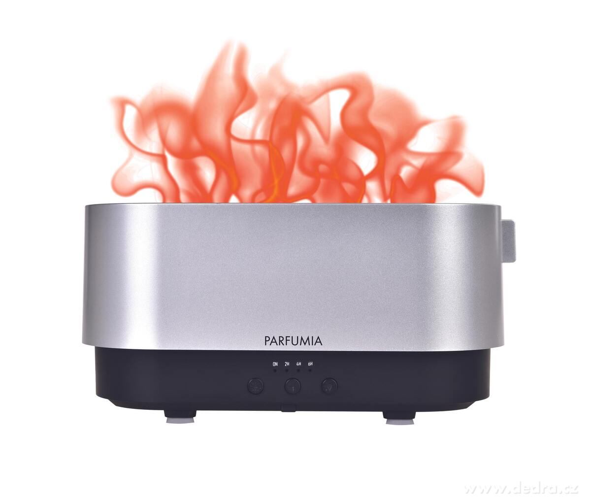 AROMIQA FLAME | sonický aroma difuzér | efekt plamene & měnící LED osvětlení | časovač 2–6 h