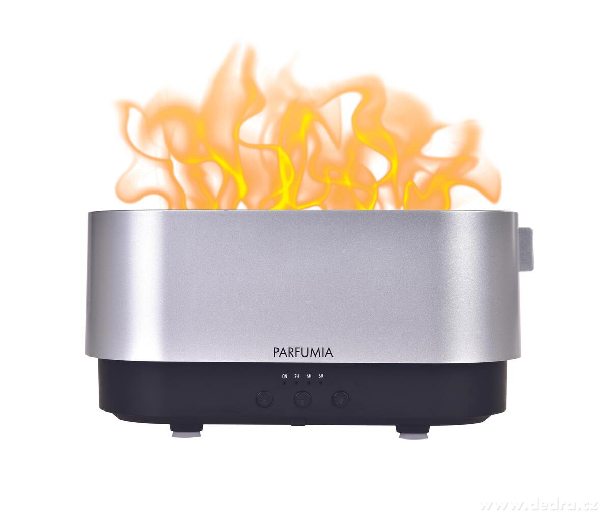 AROMIQA FLAME | sonický aroma difuzér | efekt plamene & měnící LED osvětlení | časovač 2–6 h